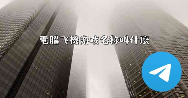 電腦飞機游戏名称叫什麼