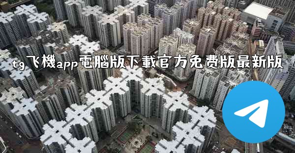 tg飞機app電腦版下載官方免费版最新版