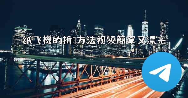 纸飞機的折叠方法视频簡單又漂亮