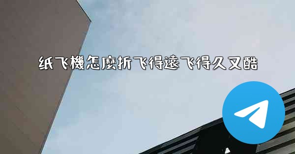 纸飞機怎麼折飞得遠飞得久又酷