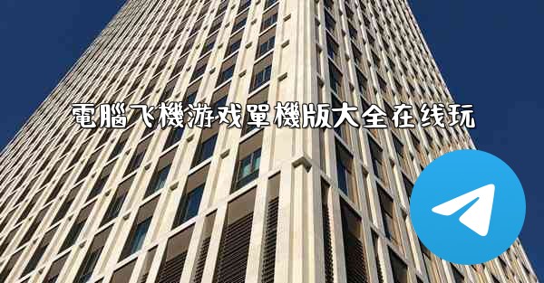 電腦飞機游戏單機版大全在线玩