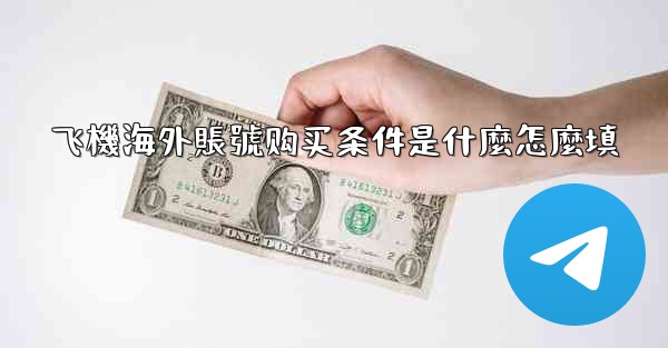 飞機海外賬號购买条件是什麼怎麼填