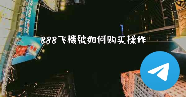 888飞機號如何购买操作