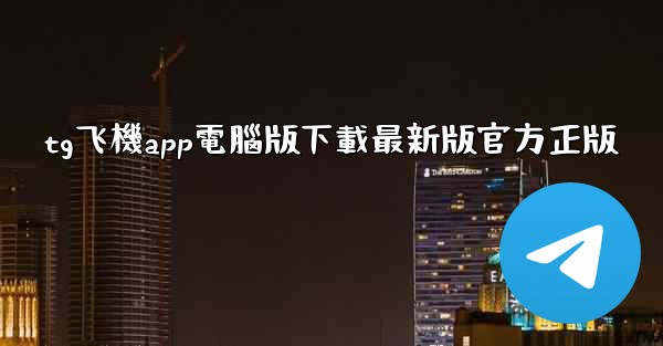 tg飞機app電腦版下載最新版官方正版