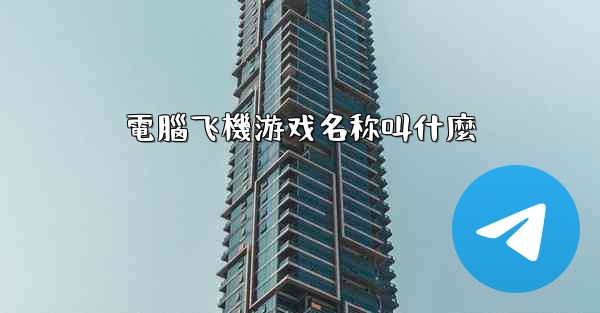 電腦飞機游戏名称叫什麼