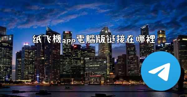 纸飞機app電腦版链接在哪裡