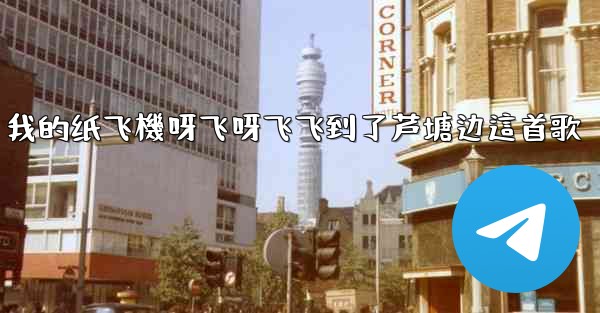 我的纸飞機呀飞呀飞飞到了芦塘边這首歌