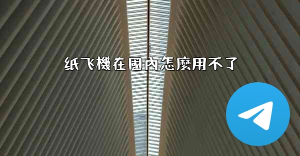 纸飞機在國內怎麼用不了